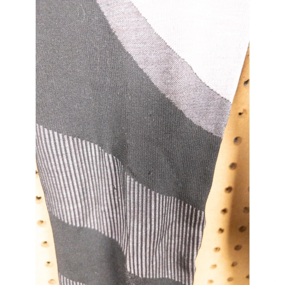 Alo Yoga High Waist Seamless‎ Striped Colorblock Leggings Mauve Black Size M